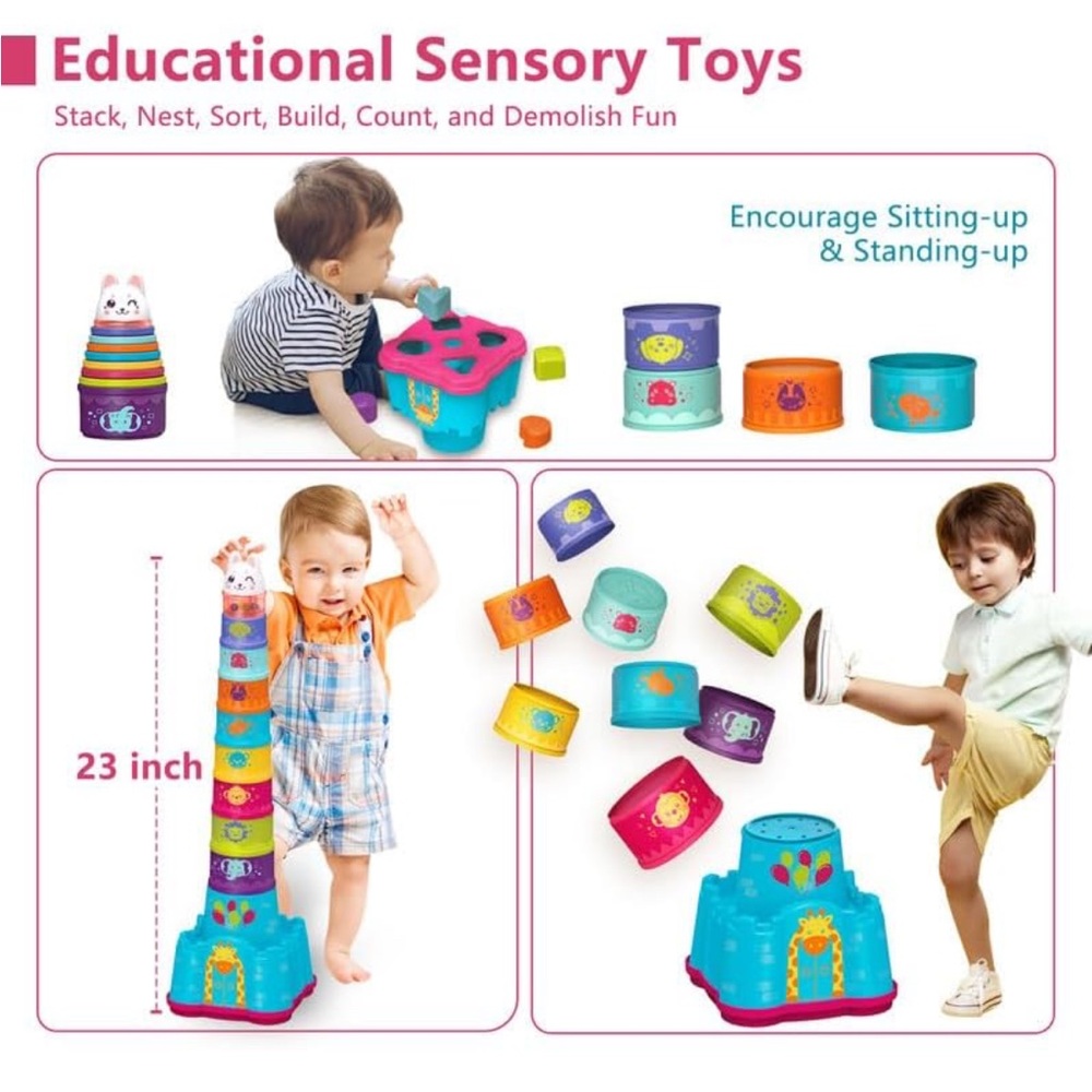 Educational Sensory Stacking Toy Set